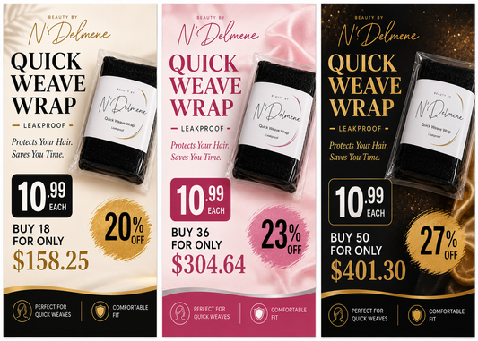 Leakproof Quick Weave Wraps (Hair Salon Special)